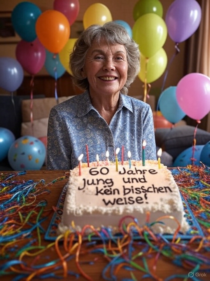 Freche und Lustige Sprüche zum 60. Geburtstag für Frauen