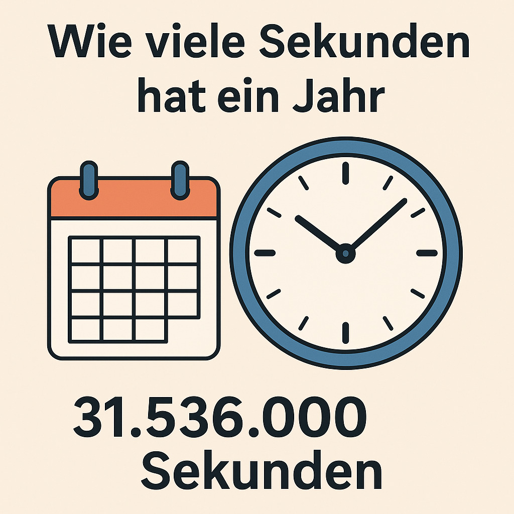 Wieviele Sekunden hat ein Jahr 1 Wieviele Sekunden hat ein Jahr
