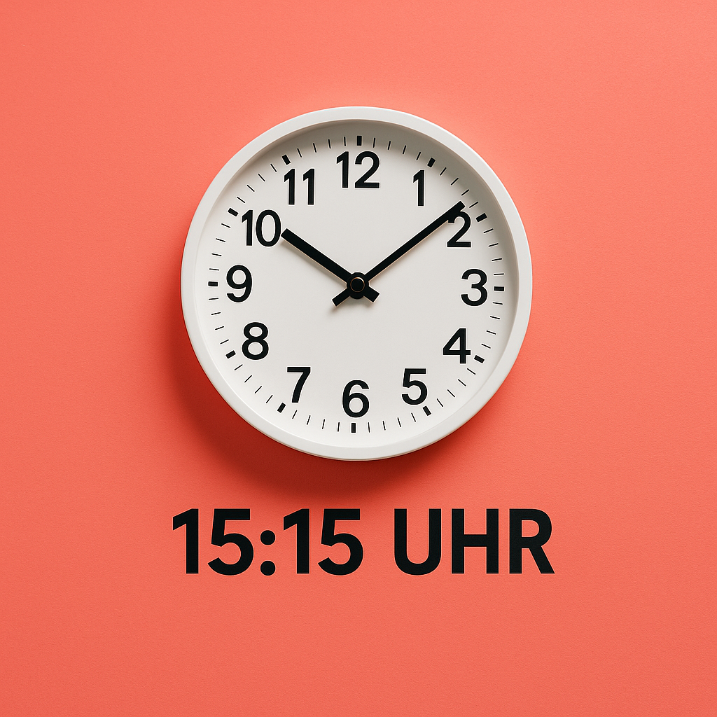 15 15 Uhr Bedeutung - doppelte Uhrzeit? 1 15 15 Uhr Bedeutung - doppelte Uhrzeit
