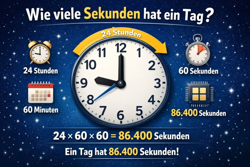 Wie viele Sekunden hat ein Tag