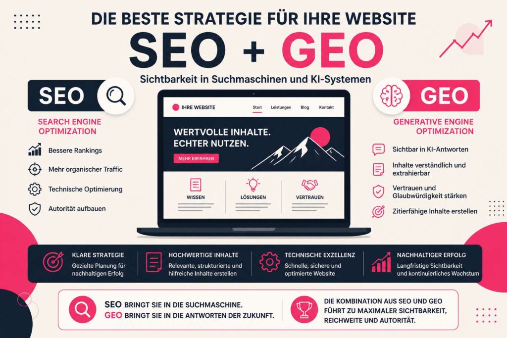(GEO) Generative Engine Optimization und (SEO) Search Engine Optimization beste Strategie für Website 76 GEO und SEO beste Strategie für deine Website