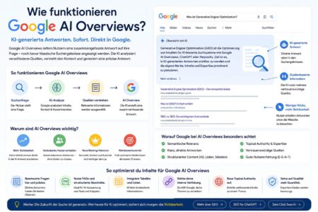 Wie funktionieren Google AI Overviews? 1 Wie funktionieren Google AI Overviews