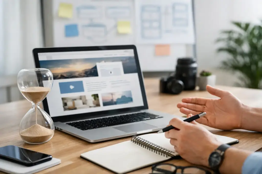 Wie lange dauert Website-Erstellung wirklich? 1 Wie lange dauert Website-Erstellung wirklich?
