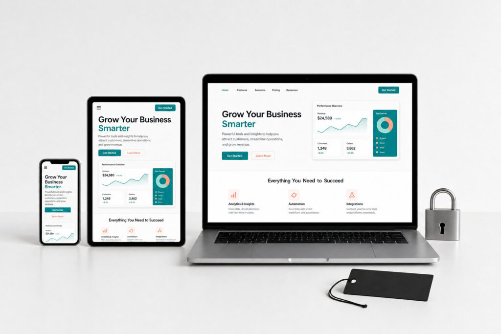 Responsives Website System für den Unternehmenseinsatz auf allen Endgeräten